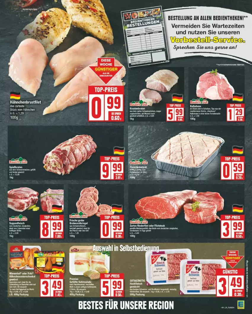 Aktueller Prospekt Edeka - Prospekte - von 11.03 bis 16.03.2024 - strona 5 - produkty: brustfilet, eier, eis, filet, gewürz, hähnchenbrust, hähnchenbrustfilet, küche, reis, Ti, top-preis, wein