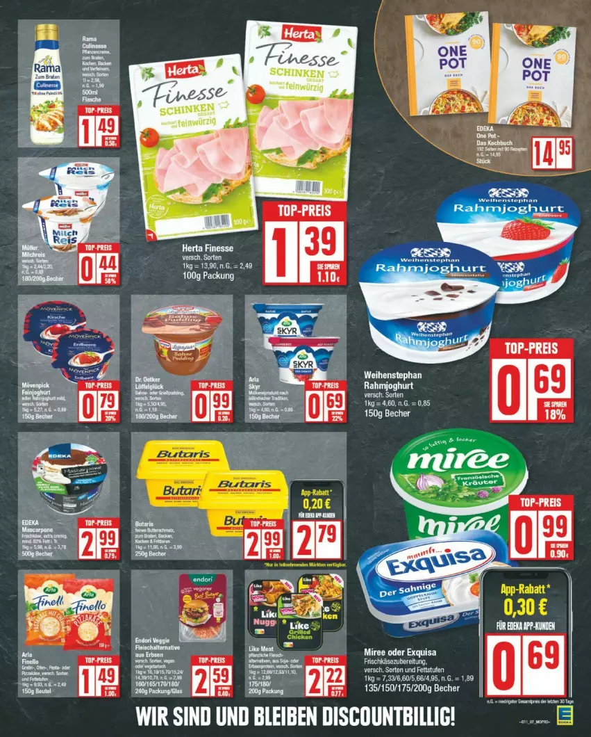 Aktueller Prospekt Edeka - Prospekte - von 11.03 bis 16.03.2024 - strona 7 - produkty: acer, eier, eis, erbsen, exquisa, exquisa frischkäse, finesse, frischkäse, frischkäsezubereitung, herta, herta finesse, joghur, joghurt, Käse, LG, miree, rahmjoghurt, reis, schinken, tee, Ti, top-preis