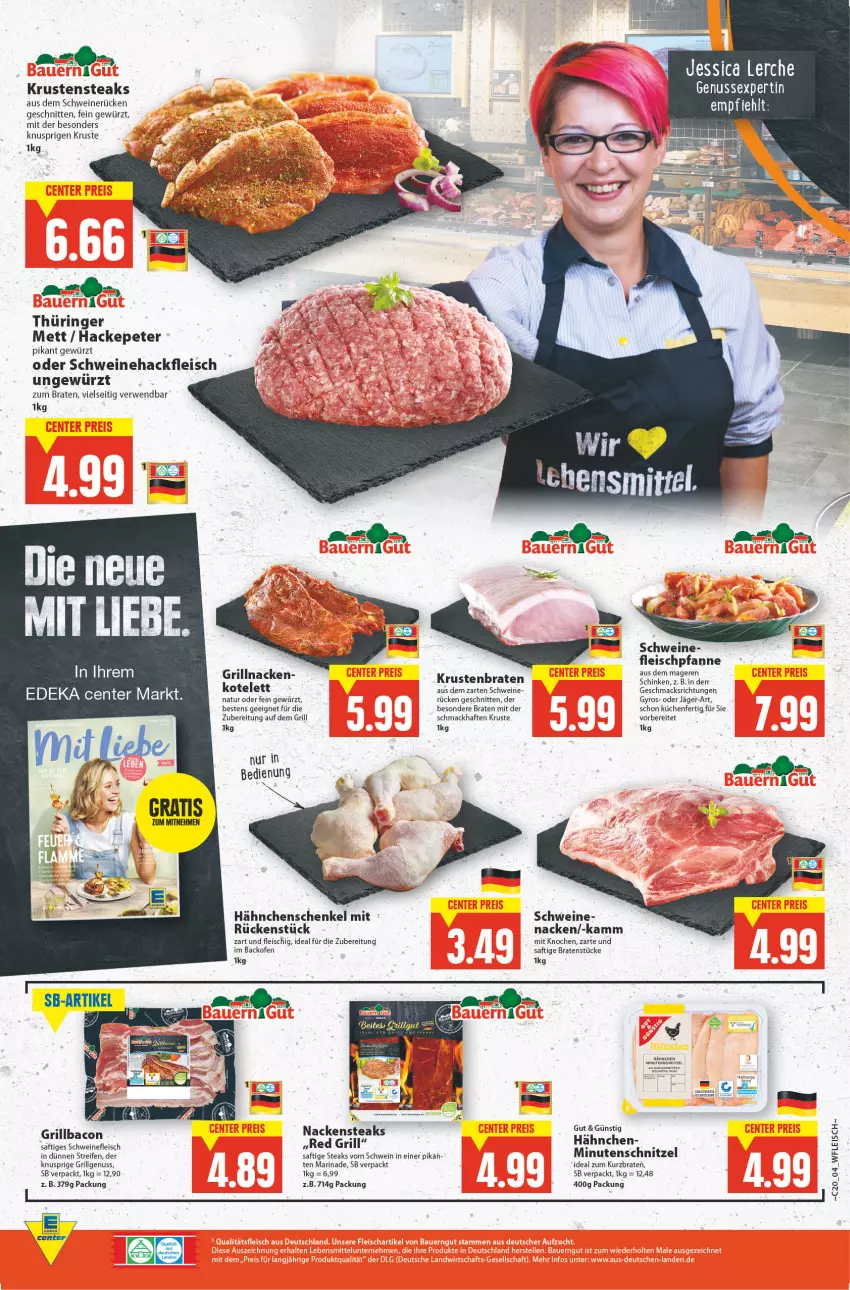 Aktueller Prospekt E Center - Angebote der Woche - von 16.05 bis 21.05.2022 - strona 4 - produkty: backofen, bacon, ball, braten, eis, fleisch, gewürz, grill, gyros, hackfleisch, hähnchenschenkel, henkel, HP, krustenbraten, küche, Küchen, LG, mac, marinade, Mett, minutenschnitzel, Nackensteak, nackensteaks, natur, nuss, Ofen, pfanne, reifen, ring, rwe, saft, schenkel, schinken, schnitten, schnitzel, schwein, schweine, schweinefleisch, Schweinehackfleisch, schweinerücken, steak, steaks, Ti, wein, weine