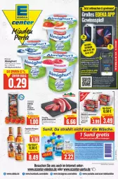 Gazetka promocyjna E Center - Angebote der Woche - Gazetka - ważna od 21.05 do 21.05.2022 - strona 1 - produkty: almighur, almighurt, batterie, batterien, Becher, beispielabbildung, beutel, bratwurst, Cap, deka, ehrmann, ehrmann almighurt, eis, ente, flasche, gewinnspiel, grill, grobe bratwurst, ipad, iphone, IPhone 13, LG, mac, nuss, pfanne, Ria, Schal, Schale, schwein, sunil, Ti, tomate, tomaten, vollwaschmittel, waschmittel, wein, wurst, Yo