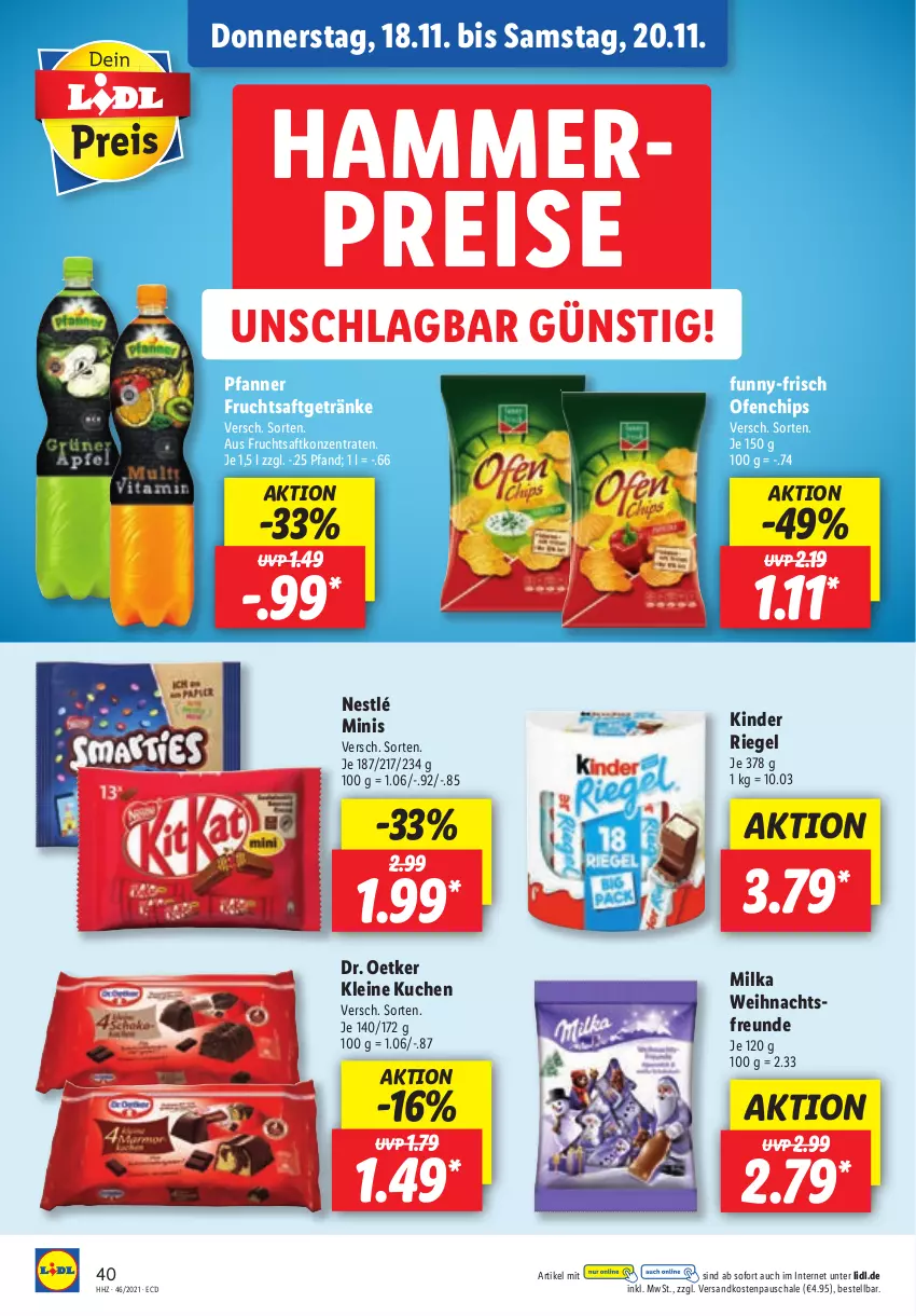 Aktueller Prospekt Lidl - Aktionsprospekt - von 15.11 bis 20.11.2021 - strona 40