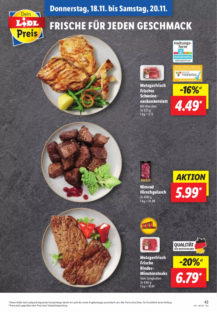 Aktueller Prospekt Lidl - Aktionsprospekt - von 15.11 bis 20.11.2021 - strona 43