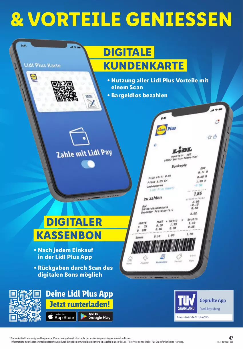 Aktueller Prospekt Lidl - Aktionsprospekt - von 15.11 bis 20.11.2021 - strona 47