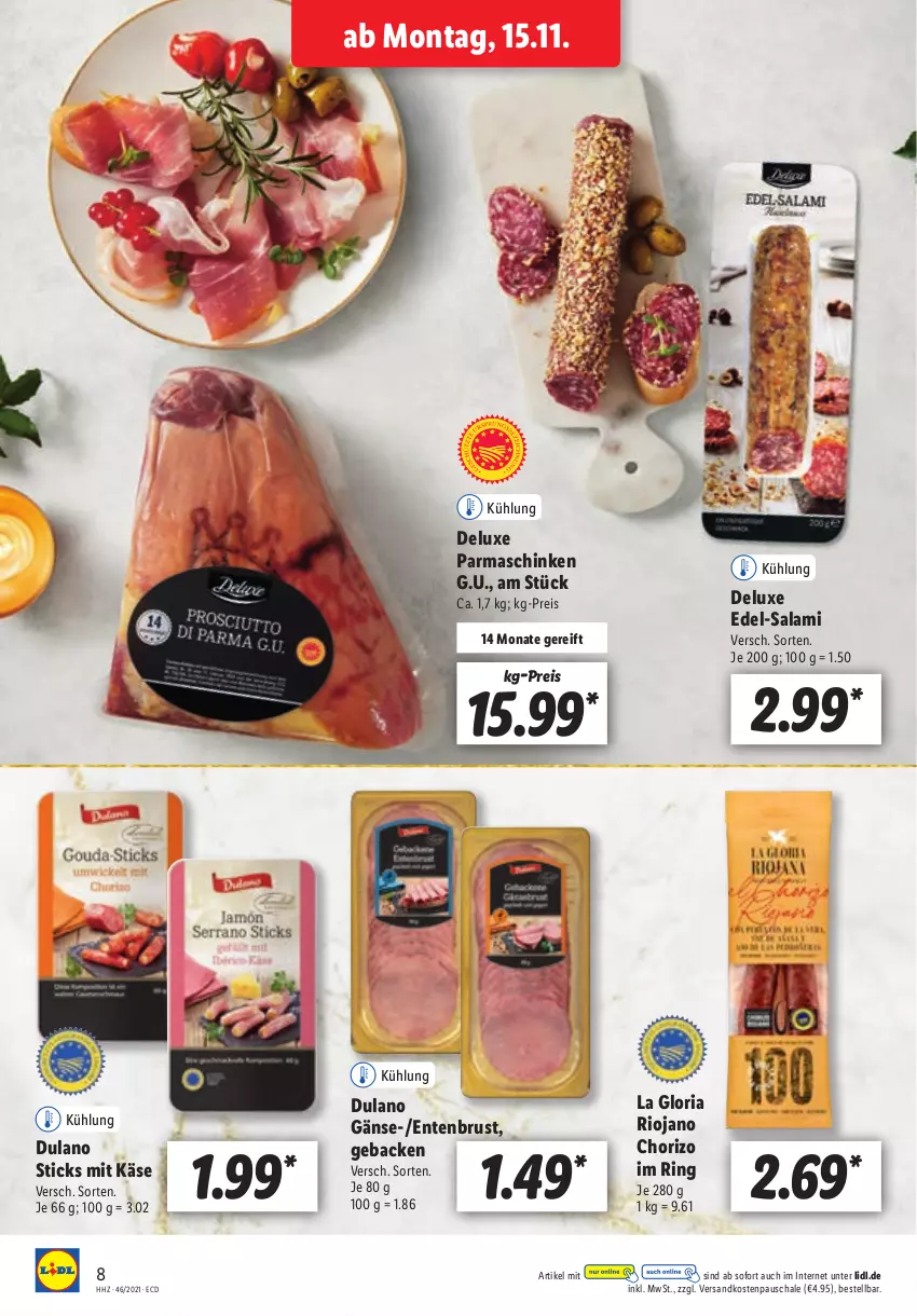 Aktueller Prospekt Lidl - Aktionsprospekt - von 15.11 bis 20.11.2021 - strona 8