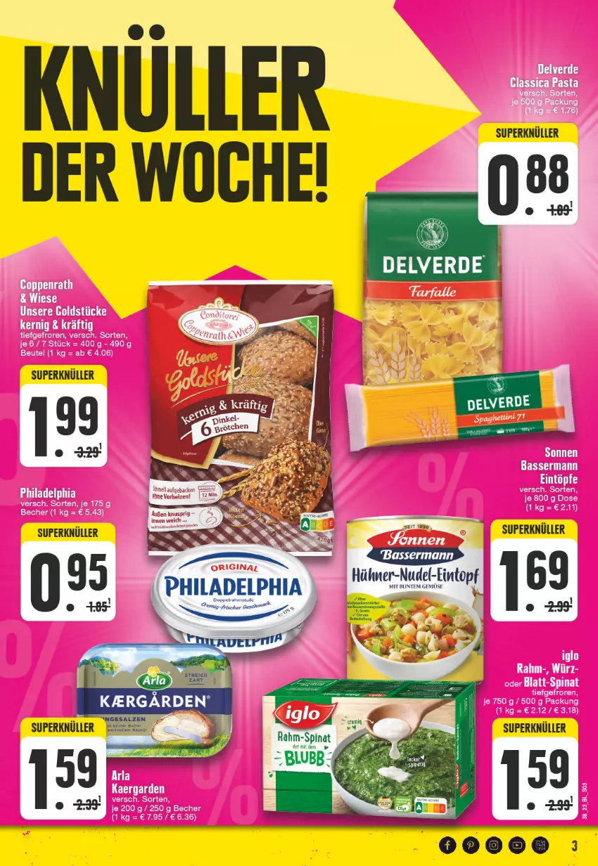 Aktueller Prospekt Edeka - Angebote der Woche - von 18.09 bis 23.09.2023 - strona 3 - produkty: gemuse, rahm-spinat, spinat