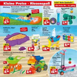 Gazetka promocyjna Thomas Philipps - Prospektwerbung - Gazetka - ważna od 30.04 do 30.04.2022 - strona 11 - produkty: batterie, batterien, bestway, decke, Deckel, eis, Garten, hipp, Kinder, korb, Kugel, LG, ndk, reis, Roller, Sandkasten, scooter, Seife, spielsand, Spieltisch, Ti, tisch, wasser, wasserpistole, wasserrutsche, werkzeug