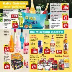 Gazetka promocyjna Thomas Philipps - Prospektwerbung - Gazetka - ważna od 30.04 do 30.04.2022 - strona 3 - produkty: ananas, bacardi, beere, beeren, bowle, Cap, captain morgan, cocktail, drink, ecco, eis, energy drink, frucht, getränk, getränke, gewürz, gordon, gordons, gracioso, holsten, Meister, pfirsich, pils, pilsener, schorle, Ti, vodka, waldmeister, Wanne, wein, weinschorle