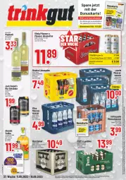 Gazetka promocyjna Trinkgut - Gazetka - ważna od 16.09 do 16.09.2023 - strona 1 - produkty: alkohol, Alwa, angebot, angebotspreis, bier, deka, deutschlandcard, eis, elle, erde, flasche, getränk, getränke, jack daniel, Jack Daniel’s, könig pilsener, LG, limo, limonade, limonaden, mineralwasser, pils, pilsener, reis, sinalco, steiner, Ti, uhr, vilsa, vodka, warsteiner, wasser