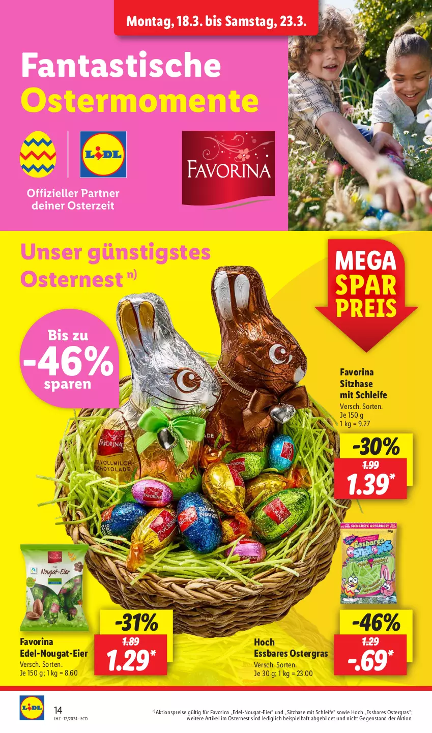 Aktueller Prospekt Lidl - Aktionsprospekt - von 18.03 bis 23.03.2024 - strona 20 - produkty: aktionspreis, asti, eier, eis, ente, fanta, reis, Ti, tisch