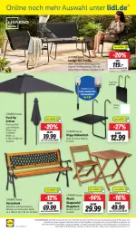 Gazetka promocyjna Lidl - Aktionsprospekt - Gazetka - ważna od 23.03 do 23.03.2024 - strona 46 - produkty: angebot, angebote, Bank, dell, eis, elle, Garten, gartenbank, glasplatte, Holz, klappstuhl, klapptisch, lack, Lacke, latte, leine, lounge-set, Mode, ndk, Push-up, reis, rel, rückenlehne, Schal, Schale, stuhl, telefon, Ti, tisch, uhr