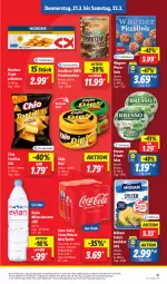 Gazetka promocyjna Lidl - Aktionsprospekt - Gazetka - ważna od 23.03 do 23.03.2024 - strona 53 - produkty: Alwa, angebot, bresso, coca-cola, cola, coupon, dip, eis, elle, fanta, fisch, fischstäbchen, frischkäse, Käse, Mezzo Mix, milram, mineralwasser, Mineralwasser Still, Nordsee, piccolinis, preisvorteil, reis, sprite, teller, Ti, tortilla, tortillas, wagner, wasser, ZTE