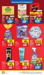 Gazetka promocyjna Lidl - Aktionsprospekt - Gazetka - ważna od 23.03 do 23.03.2024 - strona 54 - produkty: angebot, Bona, butter, Cillit, cillit bang, coupon, drink, eier, elle, energy drink, finesse, herta, herta finesse, irische butter, Kinder, Milbona, milka, ndk, Rockstar, Schal, Schale, senseo, senseo pads, shampoo, spülung, teller, Ti