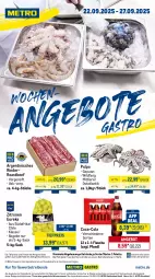 Gazetka promocyjna Metro - Wochen-Angebote Gastro - Gazetka - ważna od 27.09 do 27.09.2025 - strona 1 - produkty: abholpreise, angebot, angebote, beef, coca-cola, cola, coupon, eis, flasche, getränk, getränke, ilag, Metro, Palette, Rauch, reis, rind, rinder, roastbeef, rwe, sac, Ti, tiefpreis, Wild, zitrone, zitronen