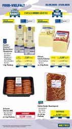 Gazetka promocyjna Metro - Wochen-Angebote Gastro - Gazetka - ważna od 27.09 do 27.09.2025 - strona 10 - produkty: angebot, Bau, beutel, brot, butter, butterkäse, chorizo, cin, edamer, eimer, eis, elle, gin, gouda, Käse, Kraut, krautsalat, Maasdam, maasdamer, mac, milch, milram, paprika, pommes, Pommes Frites, reifen, reis, salat, Speck, tagliatelle, Ti, tiefpreis, tuc
