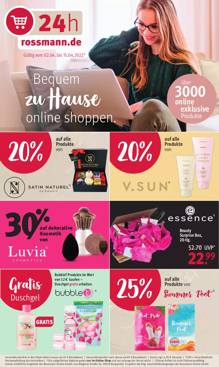 Aktueller Prospekt Rossmann - Prospekte - von 11.04 bis 14.04.2022 - strona 19 - produkty: angebot, angebote, duschgel, eis, elle, kosmetik, LG, ndk, reis, teller, Ti, versandkostenfrei, wedel