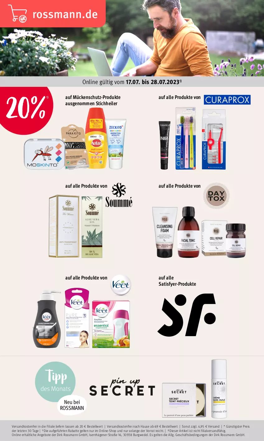 Aktueller Prospekt Rossmann - Prospekte - von 17.07 bis 28.07.2023 - strona 1 - produkty: angebot, angebote, eis, LG, ndk, reis, Ti, versandkostenfrei, wedel, ZTE