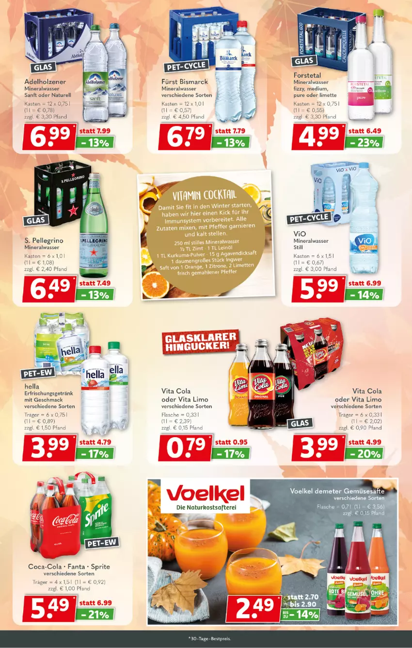 Aktueller Prospekt Getraenkeland - von 01.11 bis 12.11.2022 - strona 4 - produkty: adelholzener, Alwa, bestpreis, bismarck, coca-cola, cola, eis, elle, erfrischungsgetränk, fanta, flasche, Forstetal, getränk, hella, Holz, limette, limo, mac, Mett, mineralwasser, Mineralwasser Still, natur, reis, rel, saft, sprite, Ti, vita, Vita C, wasser