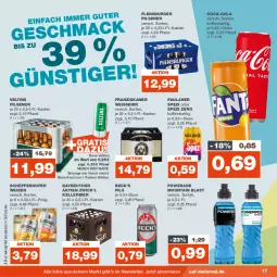 Gazetka promocyjna Real - Gazetka - ważna od 12.08 do 12.08.2023 - strona 17 - produkty: bier, burger, coca-cola, cola, eis, elle, flensburger, franziskaner, kellerbier, Paula, paulaner, pils, pilsener, schöfferhofer, Spezi, Ti, veltins, veltins pilsener, weissbier, WICK