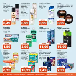 Gazetka promocyjna Real - Gazetka - ważna od 12.08 do 12.08.2023 - strona 18 - produkty: Bebe, creme, frucht, früchte, gillette, gliss, listerine, mundspülung, Odol, oral-b, pampers, pantene, Pants, precision clean, rasierapparat, shampoo, spülung, Tasche, taschen, taschentücher, Tempo, Ti, topf, tücher, vita, windeln, zahncreme