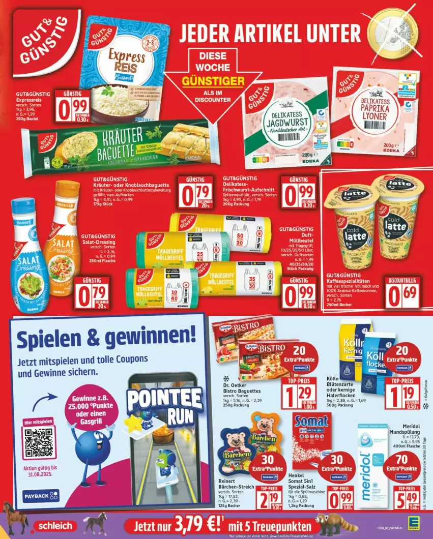 Aktueller Prospekt Edeka - Prospekte - von 25.08 bis 30.08.2025 - strona 7 - produkty: Blüte, coupon, coupons, Dr. Oetker, flasche, hafer, haferflocken, henkel, meridol, mundspülung, reinert, salz, Spezi, Spiele, spülung