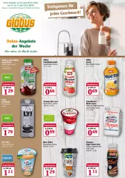 Gazetka promocyjna Globus - Prospekte - Gazetka - ważna od 23.04 do 23.04.2022 - strona 2 - produkty: alpro, angebot, angebote, angebotspreis, Ayran, bio, butter, buttermilch, caffe, drink, ehrmann, eis, frucht, getränk, hafer, Haferdrink, joghur, joghurt, kaffee, karamell, latte, mac, milch, Müller, natur, natura, nuss, pril, reis, schoko, Ti