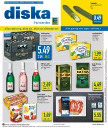 Gazetka promocyjna Diska - Prospekte - Gazetka - ważna od 11.06 do 11.06.2022 - strona 1 - produkty: aktionspreis, angebot, angebote, bier, butter, duplo, eis, ferrero, flasche, gurke, hanuta, Hefe, hefeweizen, jacobs, jacobs krönung, kaffee, Kinder, kinder riegel, krone, landliebe, minutensteaks, mm extra, reis, riegel, salat, Salatgurke, schwein, schweine, sekt, steak, steaks, Streichzart, tee, Ti, wein, weine, ZTE