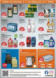 Gazetka promocyjna Vmarkt - Prospekte - Gazetka - ważna od 09.07 do 09.07.2025 - strona 20 - produkty: alle artikel ohne dekoration, Alwa, angebot, angebote, auer, beutel, bohne, bohnen, braun, brunnen, brut, brut dargent, Cap, captain morgan, dekoration, dell, duschdas, duschgel, eis, flasche, franken brunnen, frucht, früchte, kaes, katzennahrung, megaperls, mineralwasser, Mode, portionsbeutel, quetschbeutel, ring, rucksack, rum, sac, sekt, spee, telefon, Ti, waschmittel, wasser