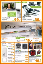 Gazetka promocyjna  - Prospekt für Globus Baumarkt  Achern - Gazetka - ważna od 14.01 do 14.01.2023 - strona 16 - produkty: Arbeitsleuchte, aust, decke, Deckel, deo, Draht, hochglanz, Lampe, Leuchte, monitor, neuheit, Schal, spiegel, steckdose, Ti, touchscreen, wasser, würfel