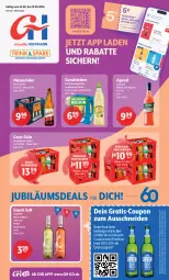Gazetka promocyjna Getraenke Hoffmann - Prospekte - Gazetka - ważna od 29.08 do 29.08.2026 - strona 1 - produkty: aperitif, aperol, Bad, bier, coca-cola, cola, coupon, de blancs, eis, erde, erfrischungsgetränk, erfrischungsgetränke, flasche, gerolsteine, gerolsteiner, getränk, getränke, hasseröder, jever, Jubiläums, LG, pils, premium pils, reis, rwe, steiner, Ti