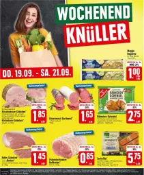 Gazetka promocyjna Edeka - Prospekte - Gazetka - ważna od 21.09 do 21.09.2024 - strona 26 - produkty: auer, beutel, braten, eis, gewürz, hähnchen-schenkel, henkel, hinterschinken, kirsch, Kürbis, nuss, pute, Putenoberkeule, reis, rollbraten, Schal, Schale, schenkel, schinken, schnitzel, Ti, wasser, wurst, ZTE