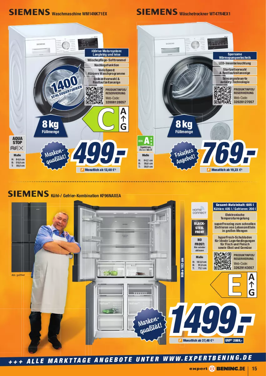 Aktueller Prospekt Expert Aurich - Prospekte - von 26.05 bis 01.06.2022 - strona 15 - produkty: aqua, auto, axe, beleuchtung, eis, Elektro, elle, ente, fisch, fleisch, gefu, HP, lack, lebensmittel, obst, Obst und Gemüse, rum, schubladen, spee, Spektrum, tee, Ti, Trockner, trommel, und gemüse, wäschetrockner, waschmaschine