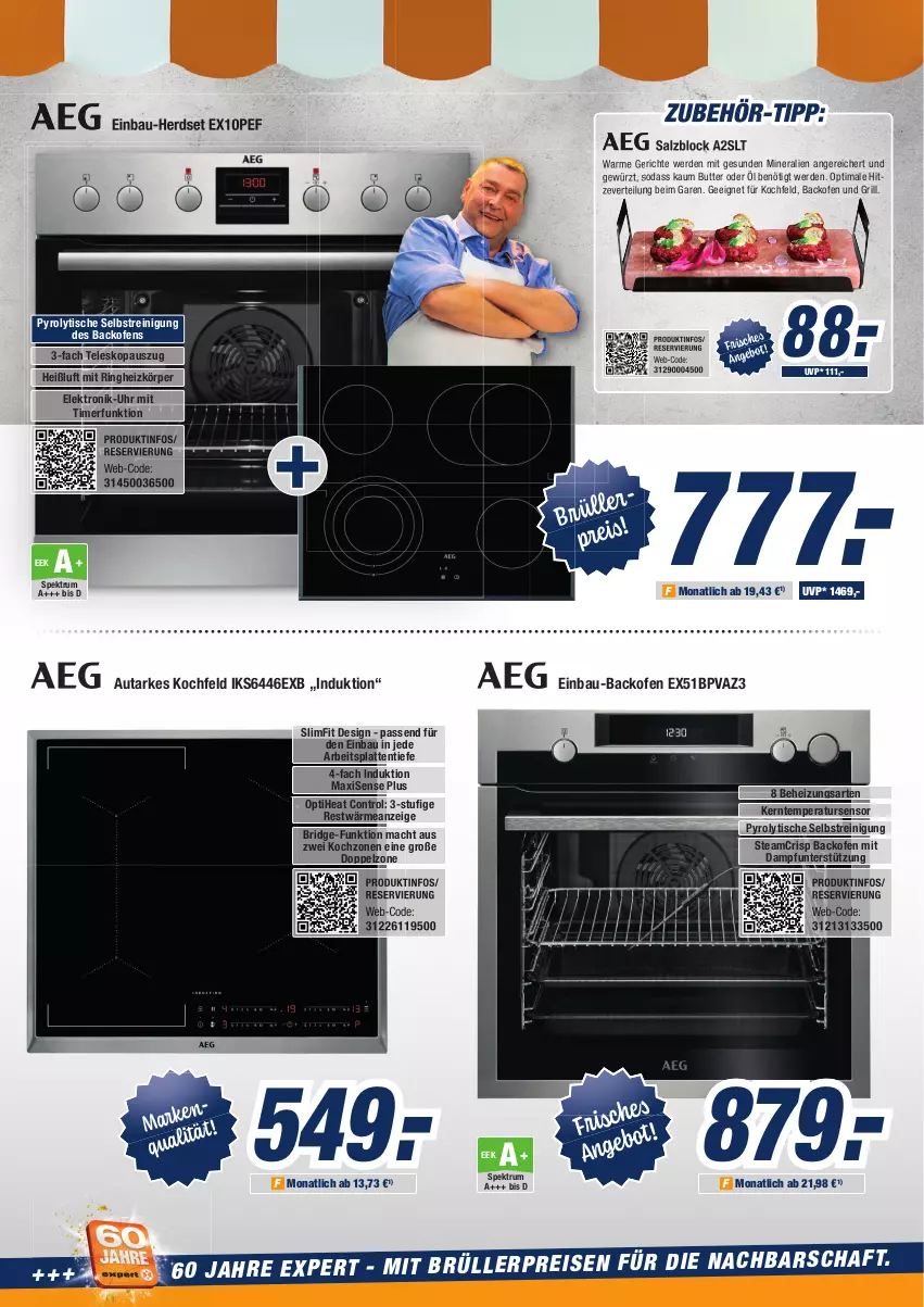 Aktueller Prospekt Expert Aurich - Prospekte - von 26.05 bis 01.06.2022 - strona 2 - produkty: arbeitsplatte, backofen, backofen und, Bau, butter, einbau-herdset, eis, Elektro, erde, gewürz, grill, herdset, kochfeld, latte, mac, Ofen, Reinigung, reis, ring, rum, salz, Soda, Spektrum, Teleskop, Ti, timer, tisch, uhr