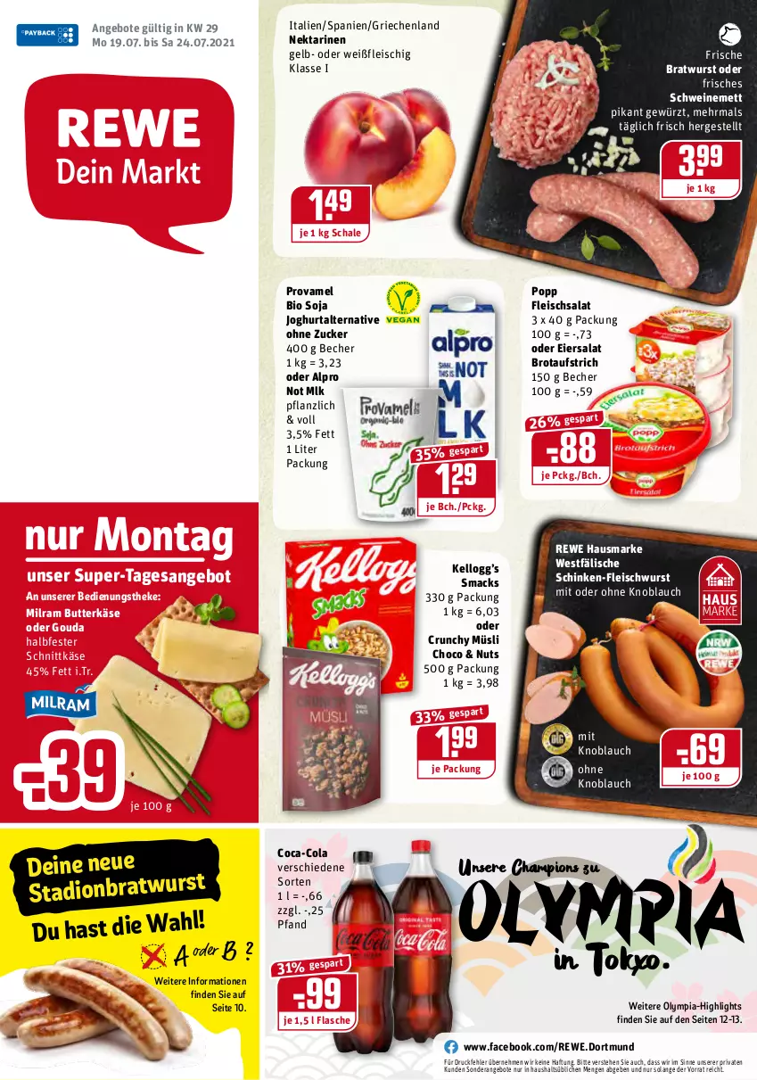 Aktueller Prospekt Rewe - Diese Woche im Angebot! - von 19.07 bis 24.07.2021 - strona 1