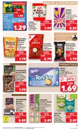 Gazetka promocyjna Kaufland - Prospekt - Gazetka - ważna od 31.07 do 31.07.2024 - strona 31 - produkty: after eight, angebot, angebote, beutel, bio, brezel, Brezeln, brötchen, caramel, Casali, chips, eis, espresso, frucht, gin, himbeer, honig, kartoffel, kartoffelchips, kokos, lungo, mais, meersalz, milch, milka, müsli, Nescafé, nespresso, nuss, Ofen, perlen, popcorn, reis, rum, salz, schoko, schokolade, snack, snacks, steinofen, süsswaren, tee, tender, Ti, werther's, Yo, Zartbitterschokolade, ZTE