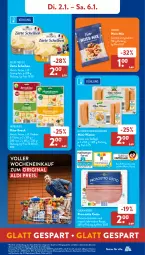 Gazetka promocyjna AldiSud - NÄCHSTE WOCHE - Gazetka - ważna od 06.01 do 06.01.2023 - strona 11 - produkty: aldi, alle artikel ohne dekoration, brut, burger, cheddar, cin, dekoration, eis, Elektro, Geflügel, gin, hinterkochschinken, HP, Käse, kochschinken, küche, Küchen, küchenrolle, küchenrollen, Laufen, nuss, prosciutto, prosciutto cotto, reis, rezept, salz, schinken, snack, Ti, Tilsiter, wiener, ZTE