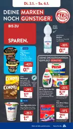 Gazetka promocyjna AldiSud - NÄCHSTE WOCHE - Gazetka - ważna od 06.01 do 06.01.2023 - strona 7 - produkty: aldi, alpro, Becher, caramel, corny, ehrmann, eis, flasche, gerolsteine, gerolsteiner, joghur, joghurt, LG, milch, müsli, Müsliriegel, natur, persil, pudding, reis, riegel, soja, somat, steiner, Ti, ZTE, zucker