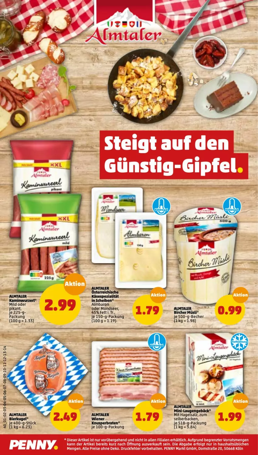 Aktueller Prospekt Penny - Prospekte - von 17.01 bis 22.01.2022 - strona 40 - produkty: Becher, bier, braten, eis, Kugel, LG, müsli, reis, salz, tee, wiener