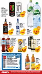 Gazetka promocyjna Penny - Prospekte - Gazetka - ważna od 22.01 do 22.01.2022 - strona 16 - produkty: Alwa, angebot, angebote, coupon, drink, eis, elle, erde, erfrischungsgetränk, erfrischungsgetränke, flasche, getränk, getränke, gin, Gorbatschow, Hohes C, jack daniel, jack daniels, LG, mineralwasser, monster, Monster Energy, natur, Nektar, Paula, paulaner, payback, pepsi, pet-flasche, rel, saft, säfte, Schwip Schwap, smoothie, smoothies, tennessee whiskey, Ti, volvic, wasser, whiskey, wodka, zucker