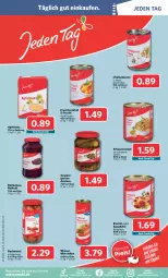 Gazetka promocyjna Combi - Prospekte - Gazetka - ważna od 19.08 do 19.08.2023 - strona 13 - produkty: apfel, apfelmus, bockwurst, bolognese, champignon, champignons, cocktail, eintopf, erbsen, frucht, gewürz, gurke, gurken, kirsch, kirsche, kirschen, LG, ravioli, rotkohl, schnitten, spaghetti, Ti, topf, wiener, wiener würstchen, wurst, würstchen