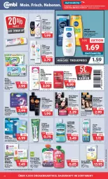 Gazetka promocyjna Combi - Prospekte - Gazetka - ważna od 19.08 do 19.08.2023 - strona 18 - produkty: angebot, angebote, Antitranspirant, auer, Beba, beutel, body, bodylotion, bürste, colgate, Colorationen, creme, diadem, Discreet, dove, Durex, dusche, eis, flasche, folgemilch, frucht, gin, hipp, Kondome, LG, listerine, Lotion, milch, mint, nivea, oral-b, Palette, Pants, papier, pasta, pflegedusche, püree, reis, rexona, schwarzkop, schwarzkopf, shampoo, shampoo oder spülung, sofort-rabatt, spülung, syoss, Ti, veet, windeln, Yo, zahnbürste, zahnpasta, zewa, ZTE