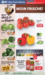 Gazetka promocyjna Combi - Prospekte - Gazetka - ważna od 19.08 do 19.08.2023 - strona 2 - produkty: angebot, angebote, bio, cola, eis, eisbergsalat, flasche, lebensmittel, paprika, Rauch, regal, rucola, salat, Schal, Schale, smoothie, smoothies, spitzkohl, strauchtomaten, Ti, tomate, tomaten