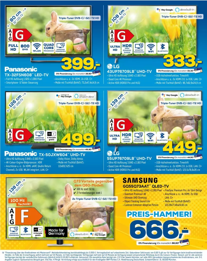 Aktueller Prospekt Euronics - Prospekte - von 13.04 bis 20.04.2022 - strona 10 - produkty: alexa, dvb, eis, fernbedienung, gin, HDMI, HP, panasonic, qled, qled-tv, reis, Samsung, smartphone, tablet, tee, Ti, tisch, tuner, uhd, usb