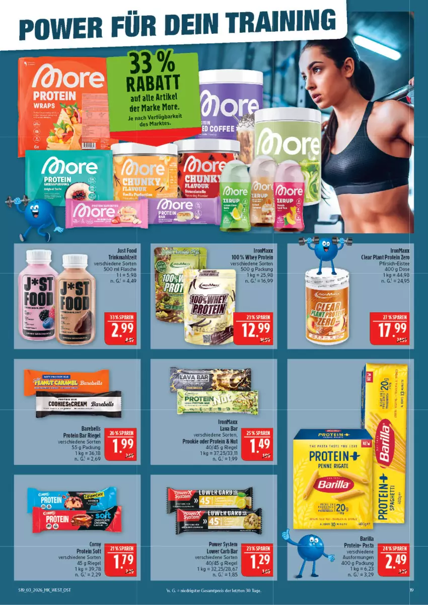 Aktueller Prospekt Marktkauf - Prospekt - von 11.01 bis 17.01.2026 - strona 19 - produkty: barilla, brot, eis, eistee, flasche, pasta, penne, penne rigate, pfirsich, reis, riegel, spaghetti, tee, Ti, ZTE