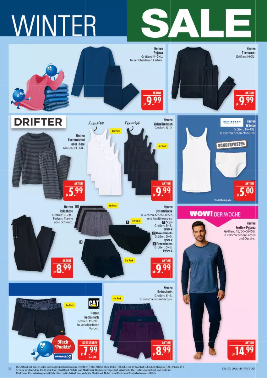Aktueller Prospekt Marktkauf - Prospekt - von 11.01 bis 17.01.2026 - strona 38 - produkty: dell, eis, hemd, hose, Mode, Pyjama, reis, rel, retroshorts, schuhe, shorts, slip, slips, Spiele, Sport, tee, Ti, Unterwäsche