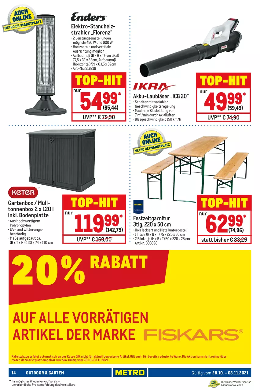 Aktueller Prospekt Metro - NonFood - von 28.10 bis 03.11.2021 - strona 14