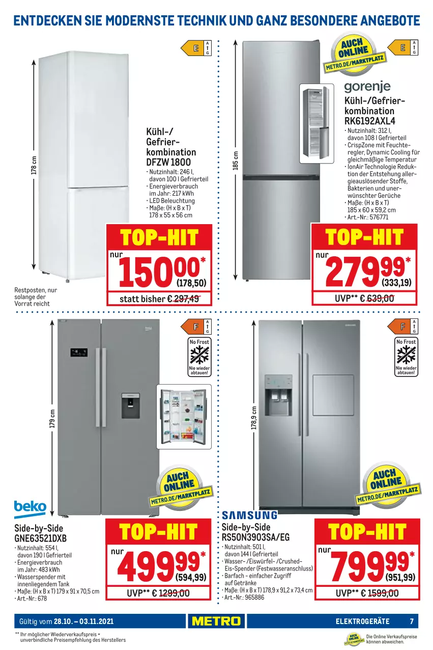 Aktueller Prospekt Metro - NonFood - von 28.10 bis 03.11.2021 - strona 7