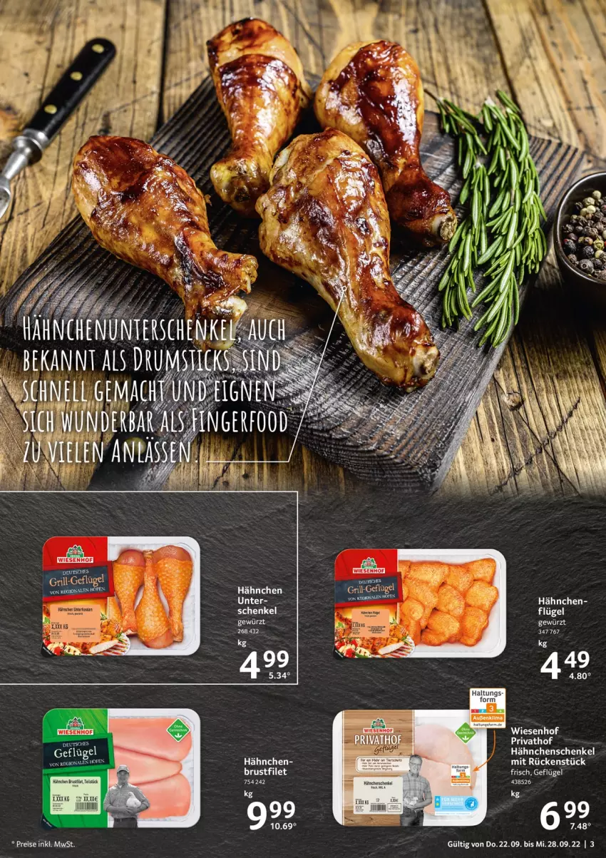 Aktueller Prospekt Selgros - Food - von 22.09 bis 28.09.2022 - strona 3 - produkty: brustfilet, eis, filet, Geflügel, gewürz, grill, grill-geflügel, hähnchenschenkel, henkel, reis, schenkel, Ti, wiesenhof