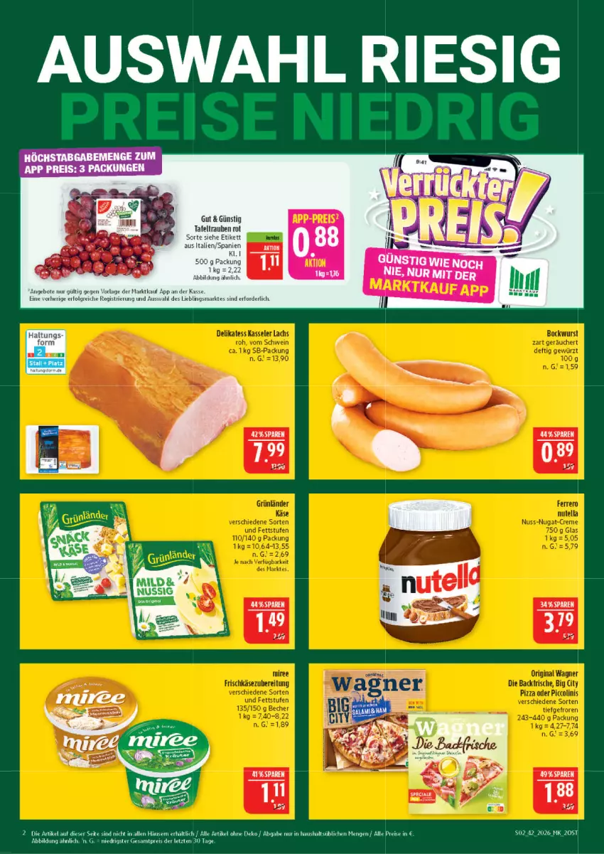 Aktueller Prospekt Marktkauf - Prospekt - von 11.10 bis 17.10.2026 - strona 2 - produkty: angebot, angebote, eis, LG, reis, tafeltrauben, Ti, trauben, ZTE