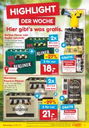 Gazetka promocyjna Netto Marken-Discount - Filial-Angebote - Gazetka - ważna od 28.05 do 28.05.2022 - strona 3 - produkty: Alwa, angebot, berliner, bestpreis, briketts, brötchen, eis, Holz, holzkohle, mineralwasser, natur, oder radler, pflaume, pflaumen, pflaumenmus, pils, pilsener, pilsner, premium pils, radler, reis, Spreequell, steiner, Ti, warsteiner, wasser, weizenbrötchen, ZTE