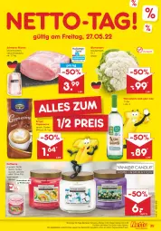 Gazetka promocyjna Netto Marken-Discount - Filial-Angebote - Gazetka - ważna od 28.05 do 28.05.2022 - strona 39 - produkty: angebot, asti, auer, bestpreis, blume, blumen, blumenkohl, Cap, cappuccino, cin, citrus, decke, Deckel, Duftkerze, eis, kerze, krüger, reis, schorle, schwein, schweine, Ti, wein, weine, weinschorle, ZTE